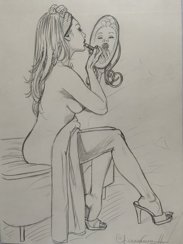 Autoportrait par Giovanna Casotto - Illustration originale