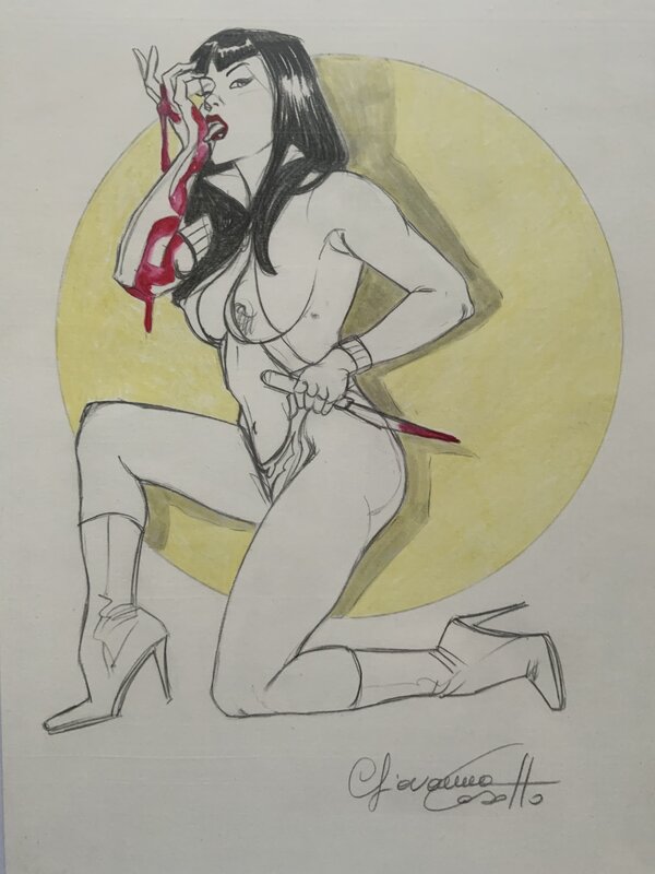 Vampirella par Giovanna Casotto - Illustration originale