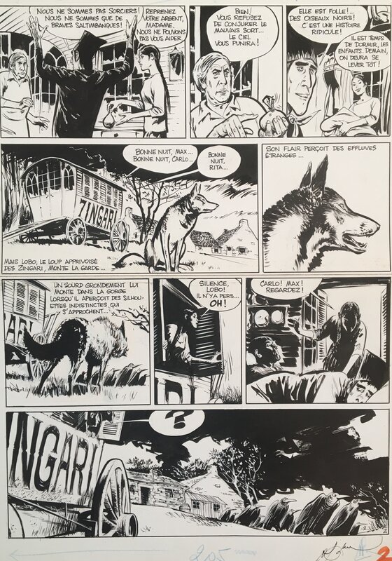 René Follet, Yvan Delporte, Les Zingari . Les oiseaux noirs - Comic Strip