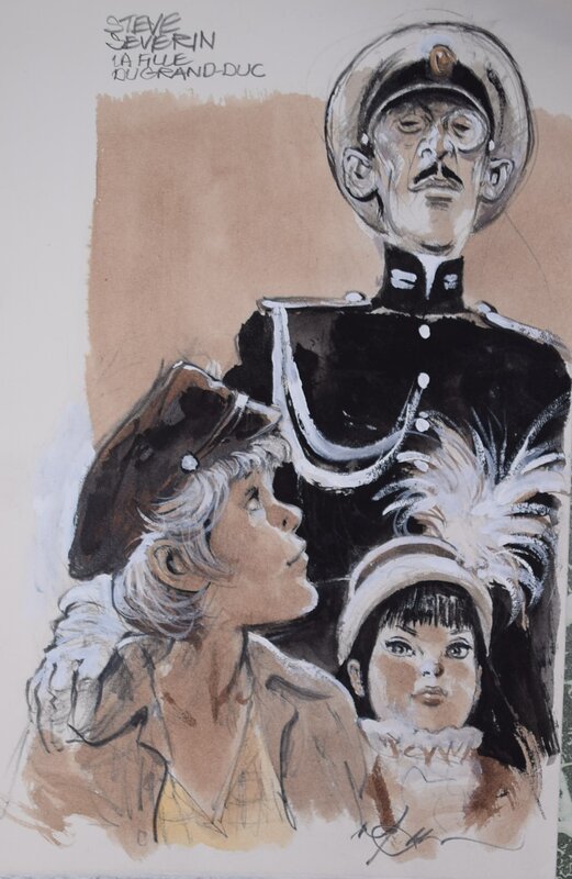 Steve Severin by René Follet - Original Illustration