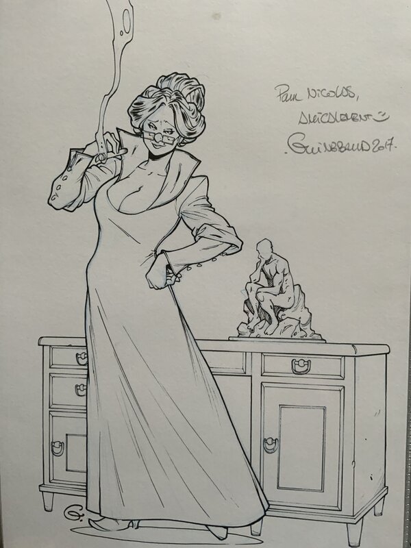 Sylvain Guinebaud, Miss Crumble 7 detectives - Original Illustration