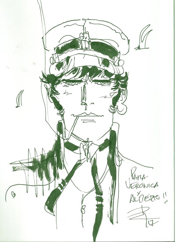 Corto Maltese par Rubén Pellejero - Dédicace