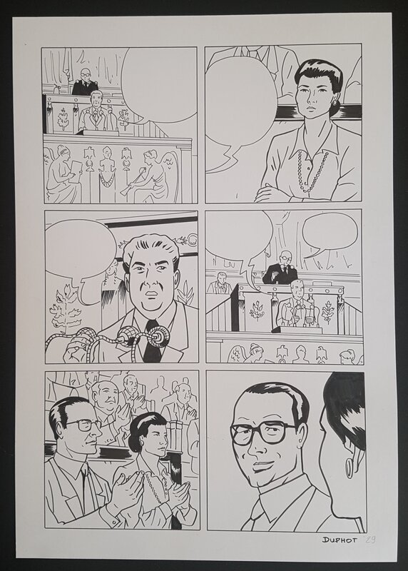 Hervé Duphot, Simone Veil, L'immortelle - planche - Comic Strip