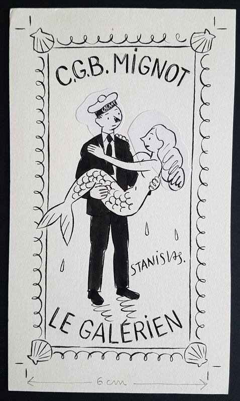 Stanislas, Le galérien et la sirène - illustration pour une figurine en plomb - Original Cover