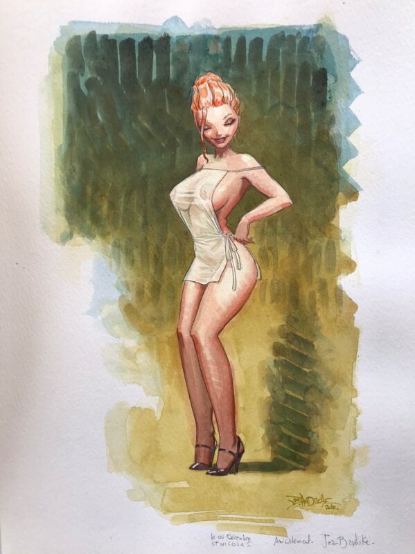 Pin Up by Jean-Baptiste Andréae - Original Illustration