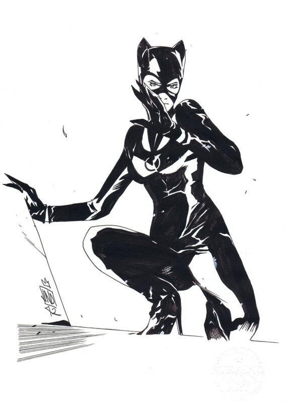 Catwoman par Landini - Illustration originale