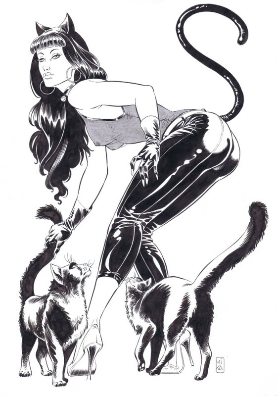Catwoman par Mika - Illustration originale