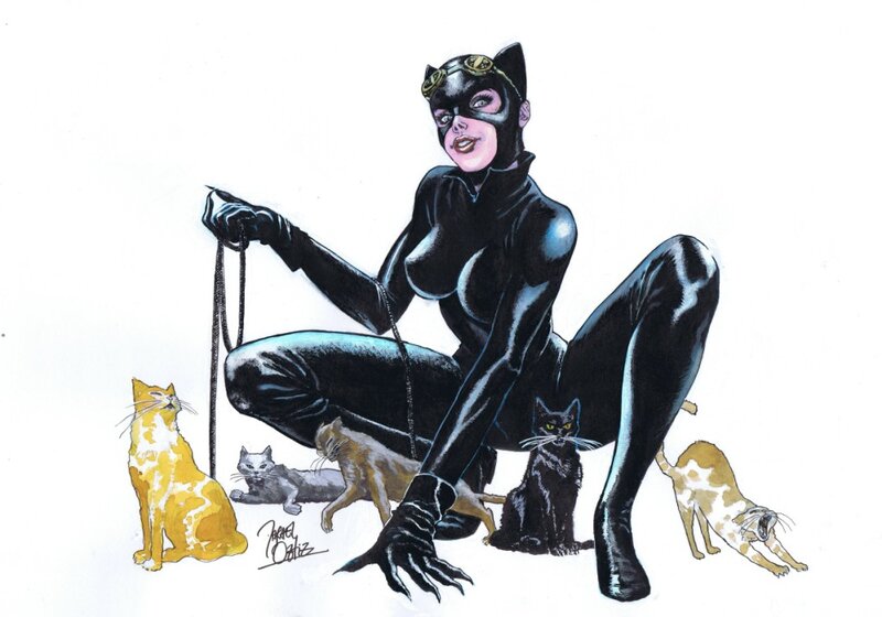 Catwoman par Ortiz - Illustration originale