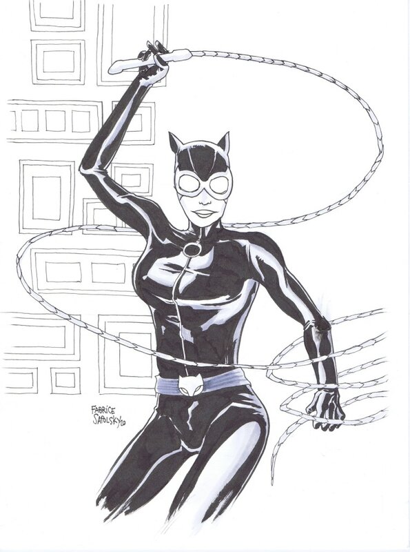 Catwoman par Sapolsky - Illustration originale