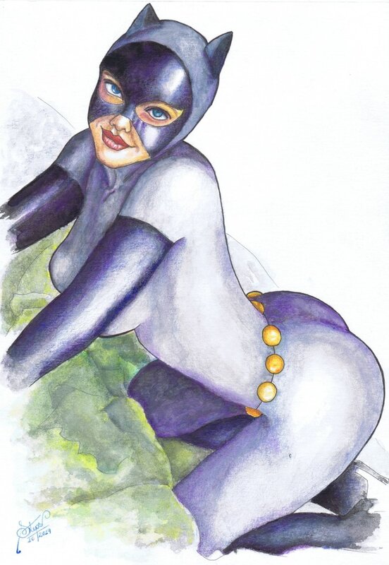 Catwoman par Steps - Illustration originale