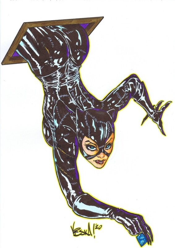 Catwoman par Viska - Original Illustration