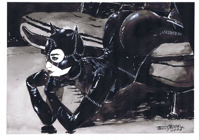 Catwoman par Gadelha - Illustration originale