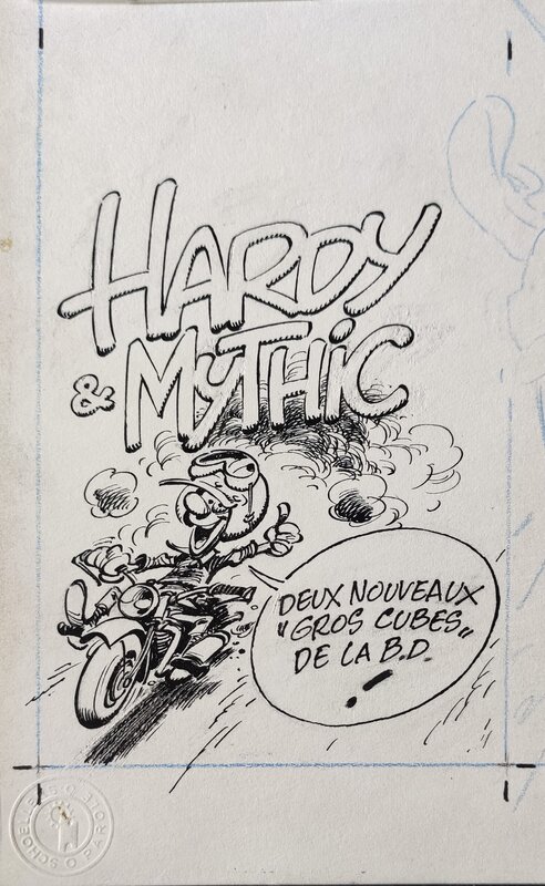 FRANQUIN : Illustration de bas de couverture du journal Spirou - Comic Strip