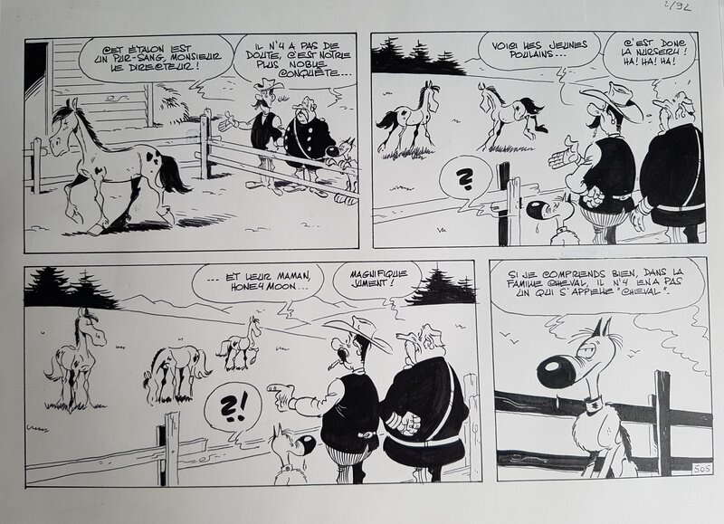 Michel Janvier, Rantanplan - planche - Comic Strip