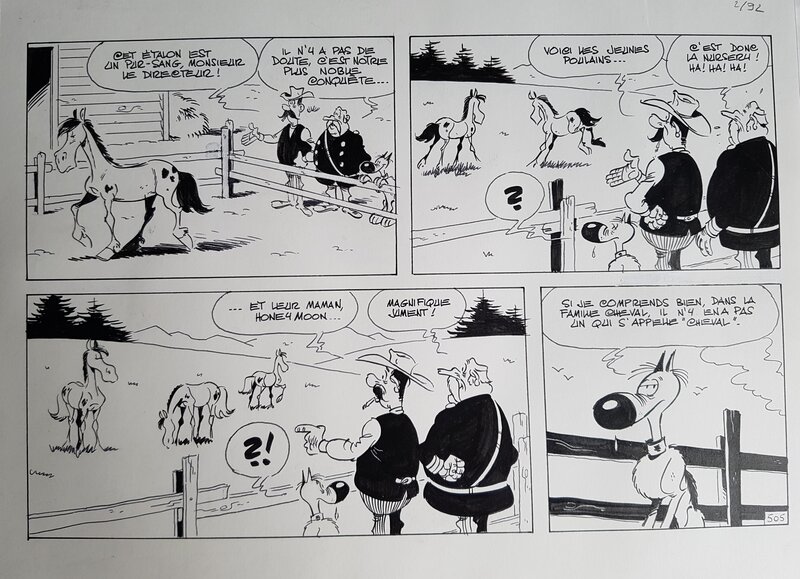 Michel Janvier, Rantanplan - planche - Planche originale