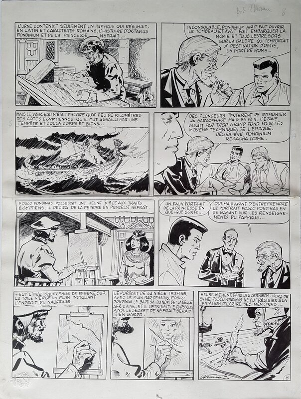 Dino Attanasio, Bob Morane - La galère engloutie - planche - Comic Strip