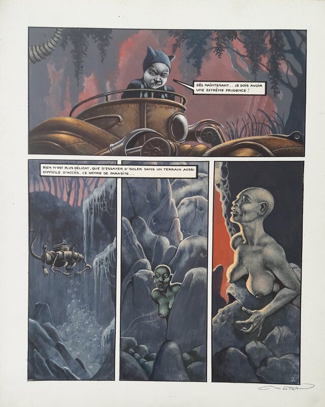 Fièvre, planche #2 par Jean-Michel Nicollet - Planche originale