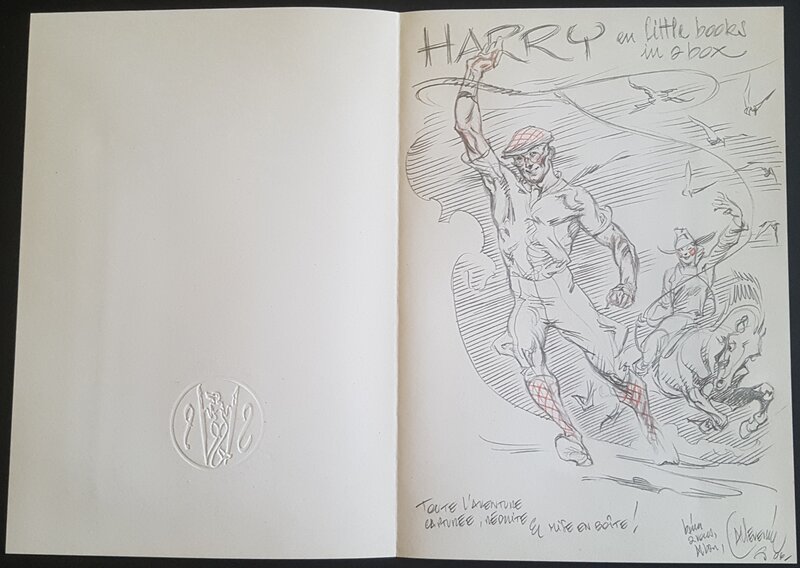 Al Severin, Harry sauve la planète - illustration en couleurs - crayonne - Sketch