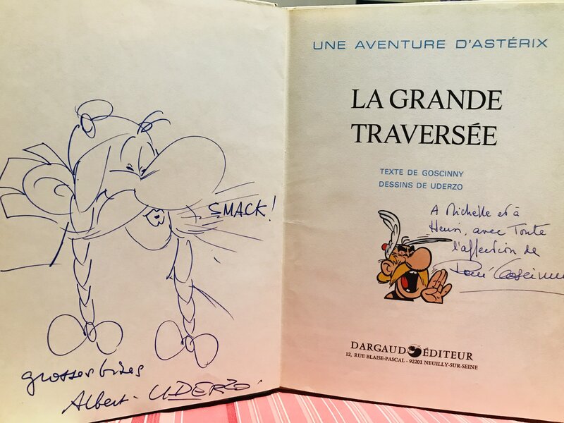 Obelix par Albert Uderzo - Dédicace