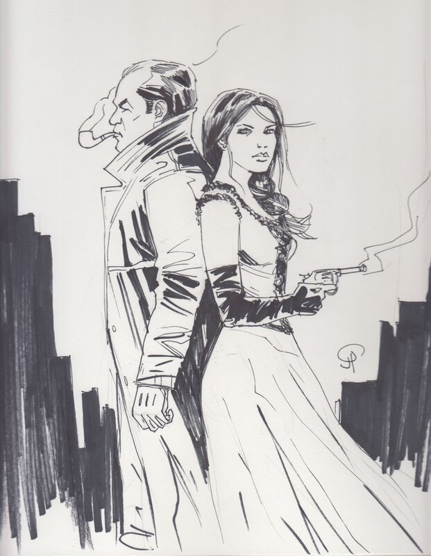 Sherlock Holmes by Jordi Palomé - Original art