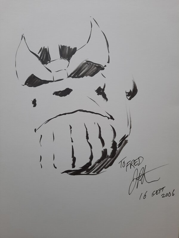 Thanos by Jim Starlin - Sketch