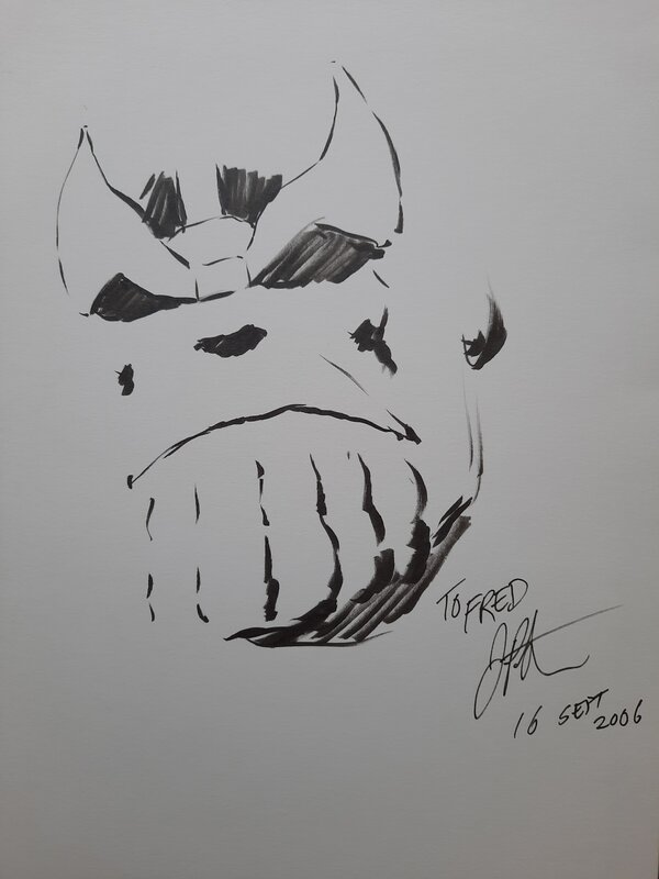 Thanos par Jim Starlin - Dédicace