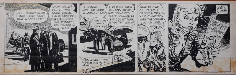 Steve Canyon par Milton Caniff - Planche originale