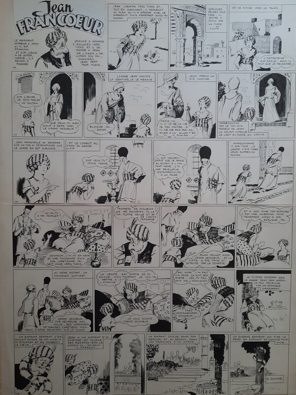 Jean Francoeur par Paul Derambure - Planche originale