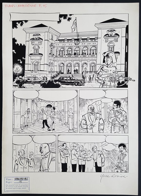 Yves Rodier, El spectro - planche tome 2 Trans-Amazonie - Comic Strip