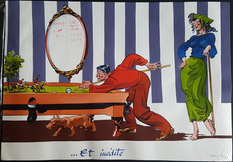 Al Severin, Spirou et Harry - illustration en couleurs (2eme partie) - Illustration originale