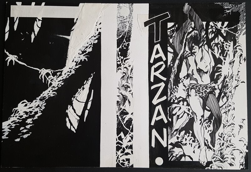 Al Severin, Tarzan - projet de couverture - Original Cover