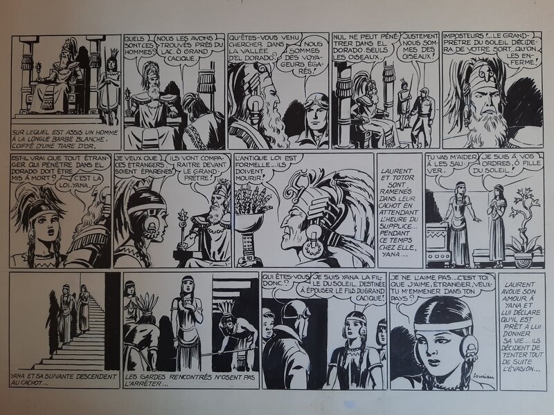 Jacques Souriau, La fille du Soleil, 1944 - Comic Strip