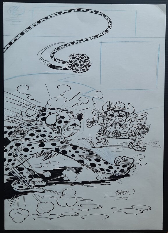 Marsupilami Cover par Batem - Couverture originale