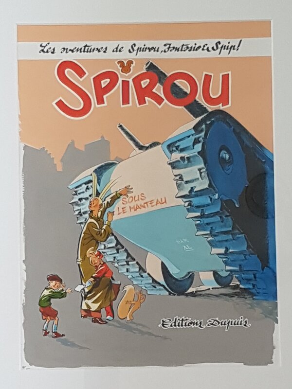 Al Severin, Spirou sous le manteau - couverture en couleurs - Original Cover