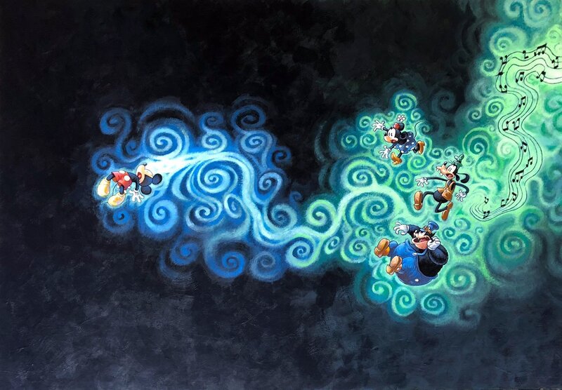 Silvio Camboni, Mickey et l'océan perdu - Illustration originale