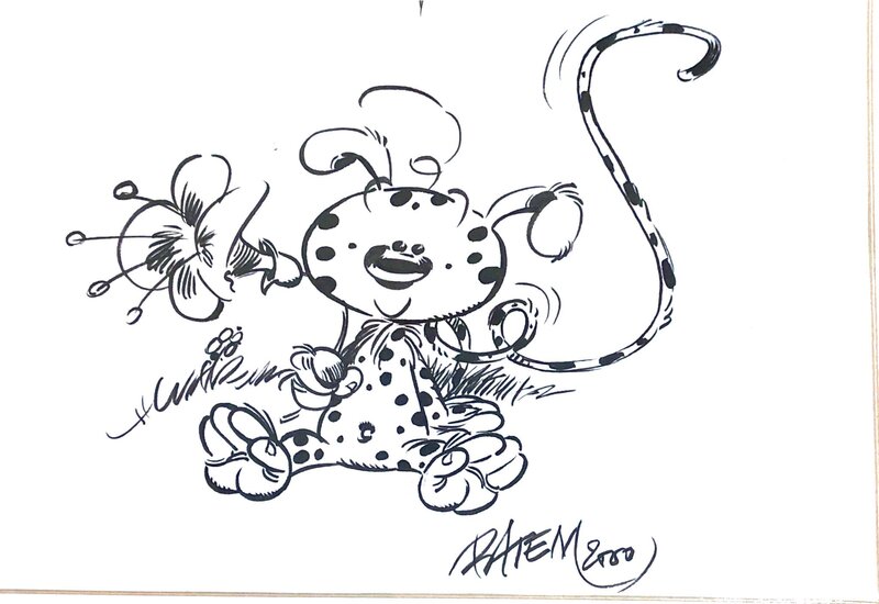 Dédicace non nominative du Marsupilami de Batem - Sketch