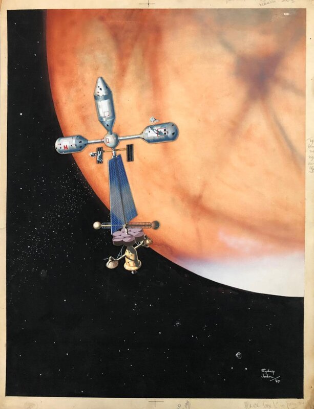 Sydney Jordan, JEFF HAWKE - Landing on Mars - Original Illustration