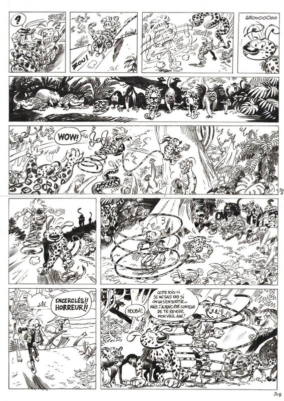 Planche originale 50 de SPIROU ET FANTASIO tome 55 La colère du Marsupilami, par YOANN - Comic Strip