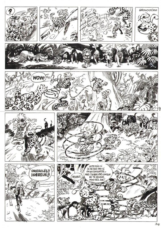 Planche originale 50 de SPIROU ET FANTASIO tome 55 La colère du Marsupilami, par YOANN - Planche originale