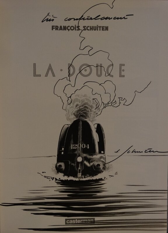 La douce by François Schuiten - Sketch