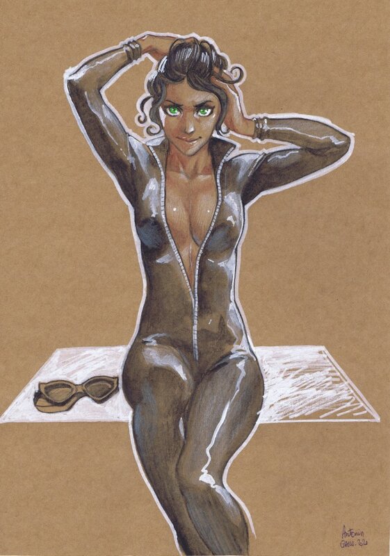 Catwoman par Gallo - Illustration originale