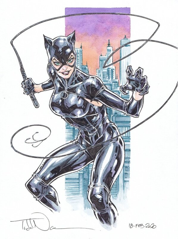 Catwoman par Nauck - Illustration originale