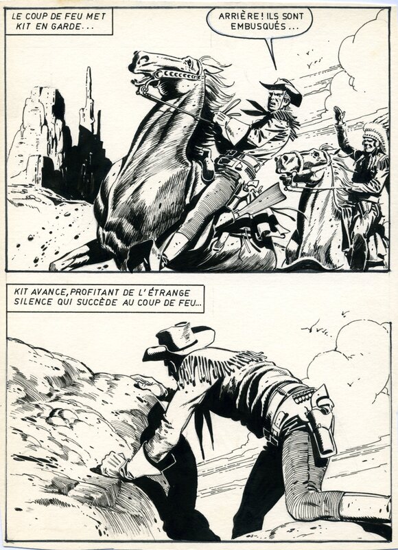 Kit Carson par Antonio Mas - Planche originale