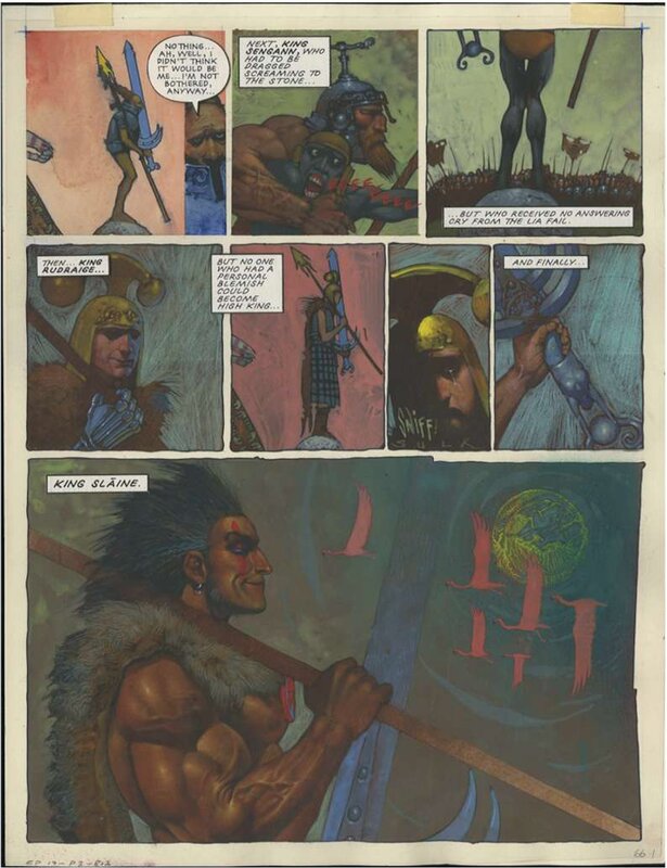 Slaine par Simon Bisley - Planche originale