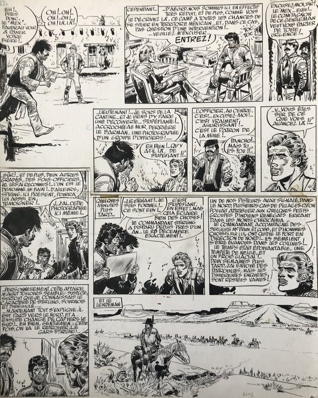 Jijé, L'or de personne Page 41 - Planche originale