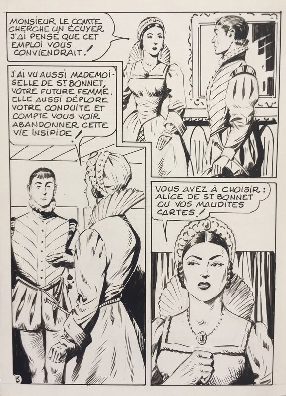Emeric par Roger Melliès - Planche originale