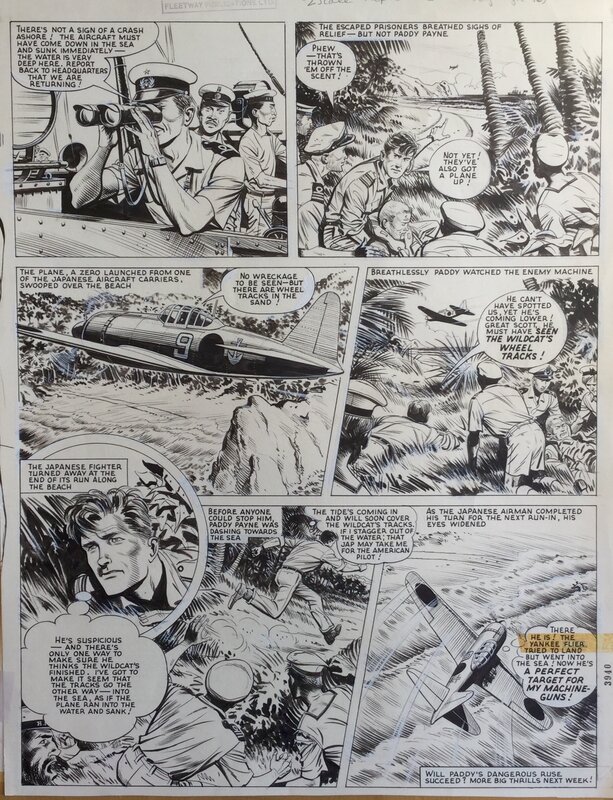 Paddy Payne, Zero ! par Joe Colquhoun - Planche originale