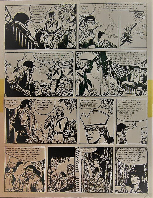 Barbe-Rouge. par Jijé, Lorg - Planche originale