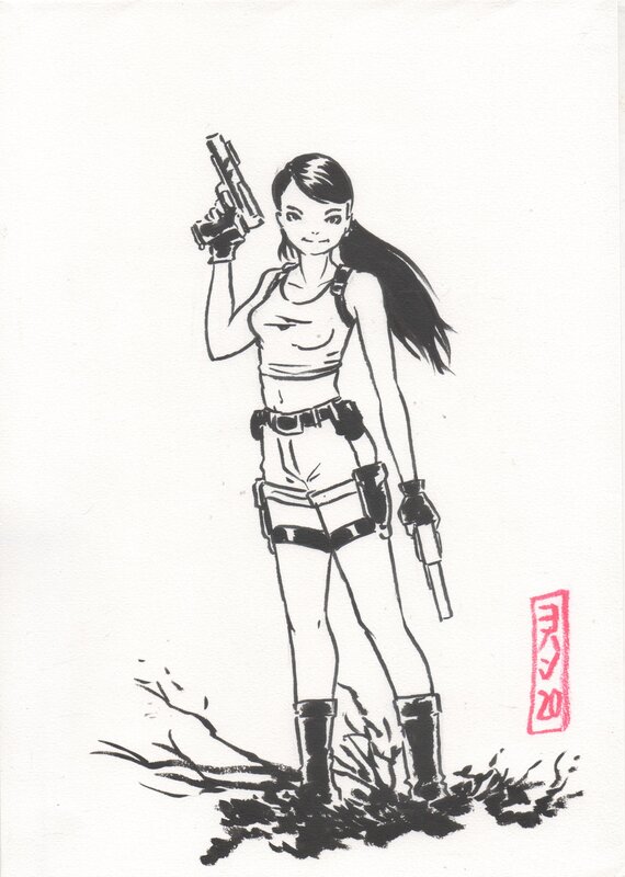 Johan Neefjes, Tomb Raider / Lara Croft - Illustration originale