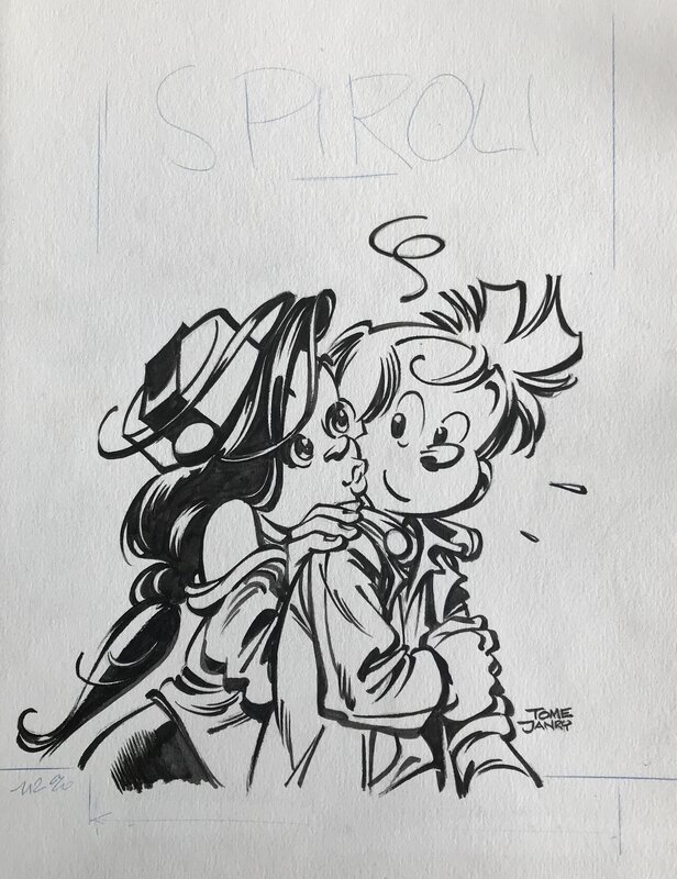 Spirou et Fantasio : Luna Fatale couverture Spirou Magazine by Janry, Tome - Original Cover